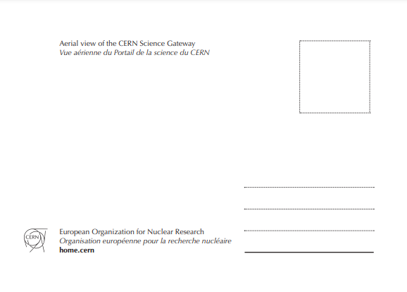 Carte postale Vue aérienne du CERN