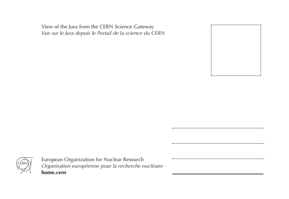 Carte postale vue portail de la science et Jura dos