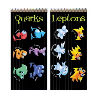Crayons de couleur quarks et leptons