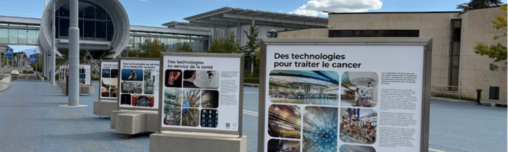 Exposition Technologies du CERN sur l'Esplanade des particules
